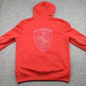 Scuderia Ferrari Hoodie Mens Medium F1 Racing Sweatshirt Puma‎ Full Zip Jacket